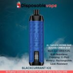 Al Fakher Crown Bar 12000 Puffs Blackcurrant Ice Dlt Vape in Dubai UAE