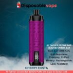 Al Fakher Crown Bar 12000 Puffs Cherry Fiesta Dlt Vape in Dubai UAE