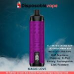 Al Fakher Crown Bar 12000 Puffs Magic Love Dlt Vape in Dubai UAE