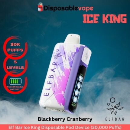 Elf Bar Ice King Blackberry Cranberry Disposable Pod Device (30,000 Puffs)