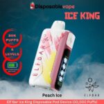 Elf Bar Ice King Peach Ice Disposable Pod Device (30,000 Puffs)