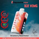 Elf Bar Ice King Strawberry Watermelon Disposable Pod Device (30,000 Puffs)